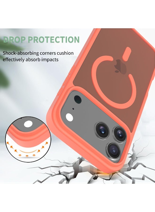 ZXING ‌Magnetic iPhone17 Pro Max Case Orange MagSafe Slim 360 Drop Protection - Image 1